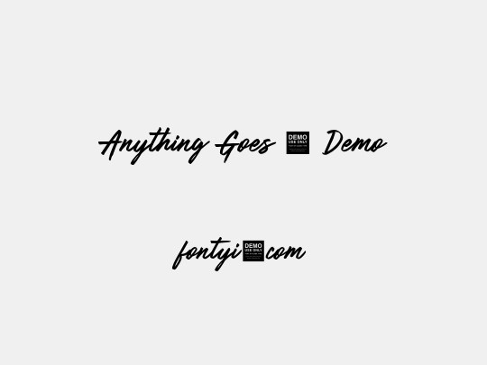 Anything Goes - Demo