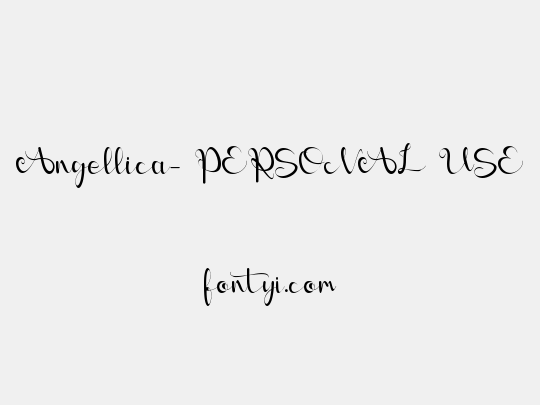 Angellica- PERSONAL USE