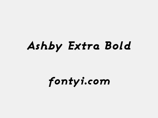 Ashby Extra Bold