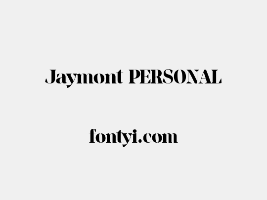 Jaymont PERSONAL