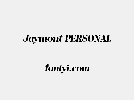 Jaymont PERSONAL