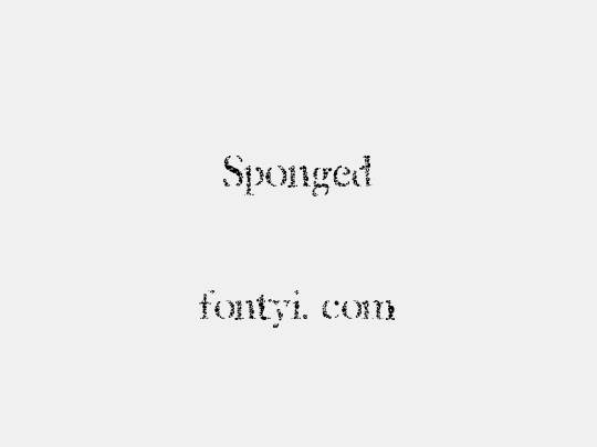Sponged