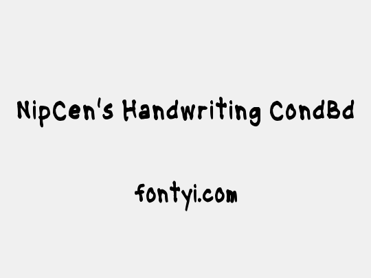 NipCen's Handwriting CondBd