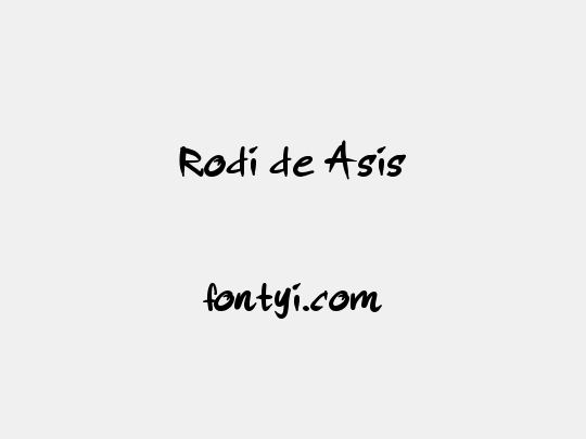 Rodi de Asis