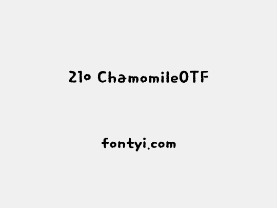 210 ChamomileOTF