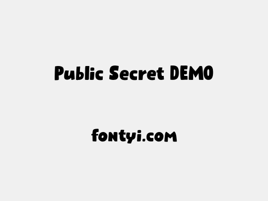 Public Secret DEMO