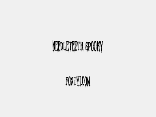 Needleteeth Spooky