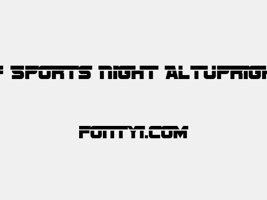 SF Sports Night AltUpright