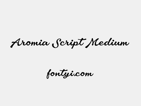Aromia Script Medium