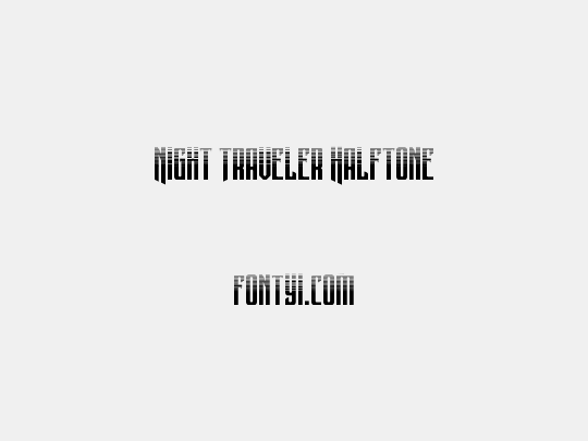 Night Traveler Halftone