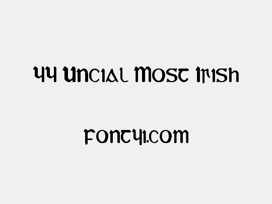 YY Uncial Most Irish