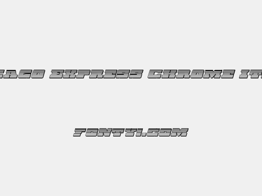 Chicago Express Chrome Italic