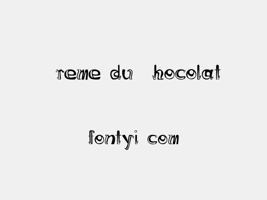 Creme du Chocolat