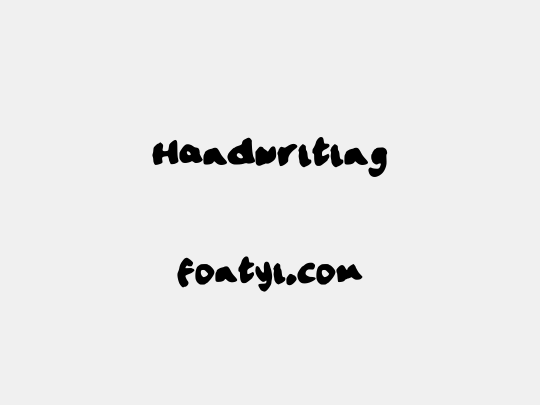 Handwriting