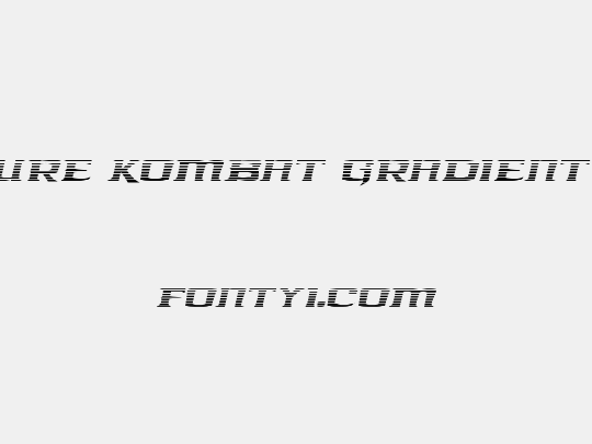 Kreature Kombat Gradient Italic