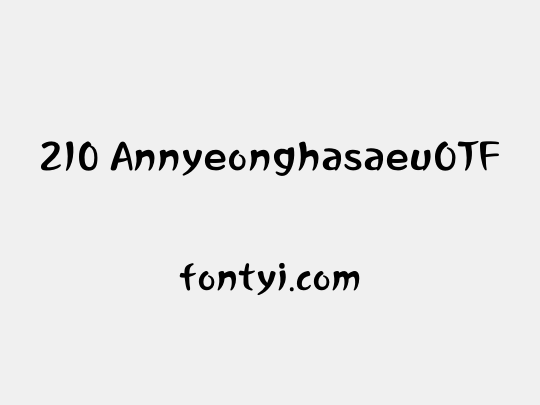 210 AnnyeonghasaeuOTF