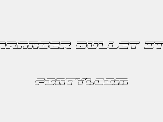 Dekaranger Bullet Italic