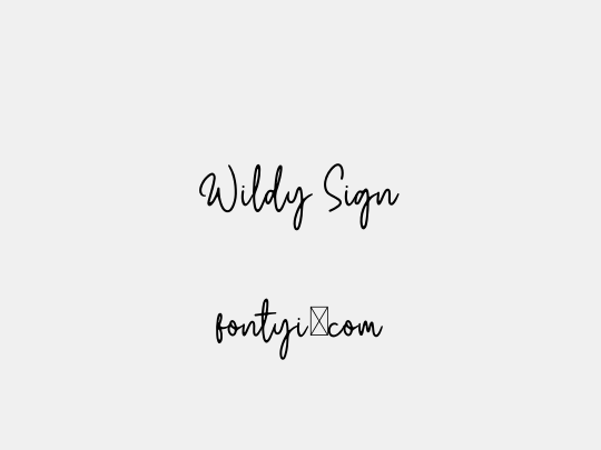 Wildy Sign