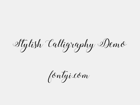 Stylish Calligraphy Demo