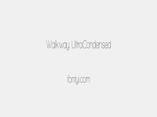 Walkway UltraCondensed