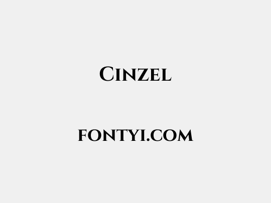 Cinzel