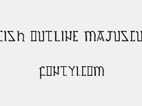 British Outline Majuscules