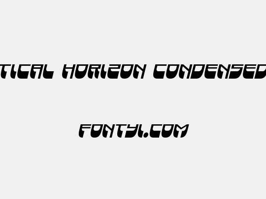 Vertical Horizon Condensed Ita
