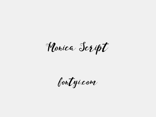 Monica Script