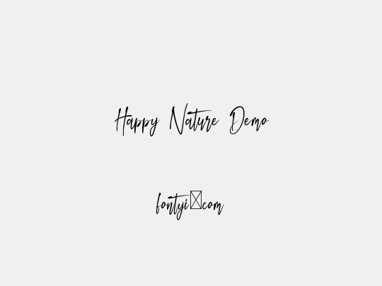 Happy Nature Demo