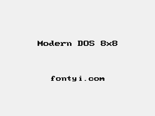Modern DOS 8x8