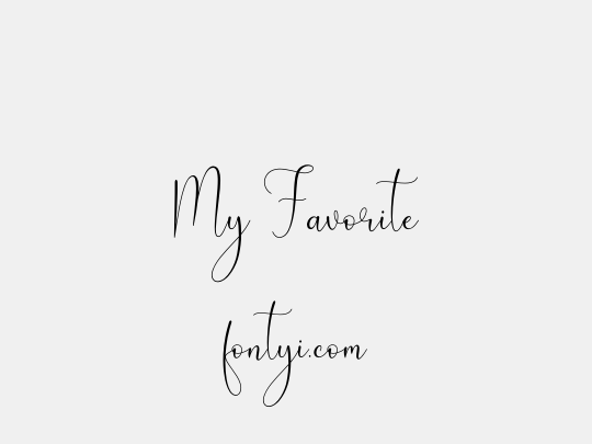 My Favorite