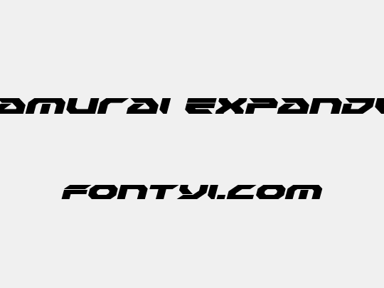 Royal Samurai Expanded Italic