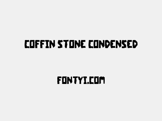Coffin Stone Condensed