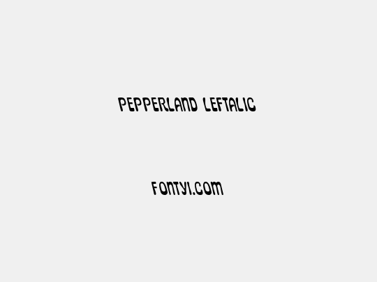Pepperland Leftalic