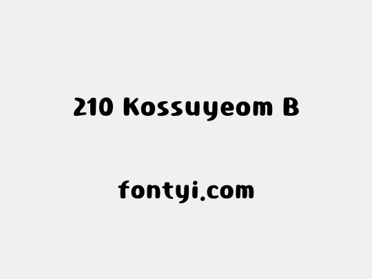 210 Kossuyeom B