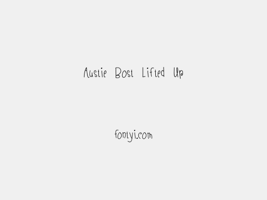 Austie Bost Lifted Up