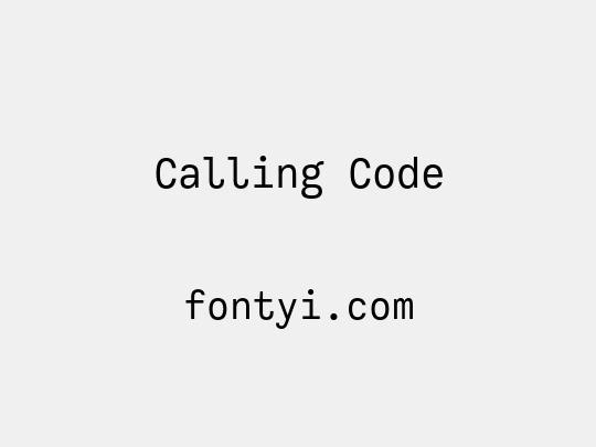 Calling Code