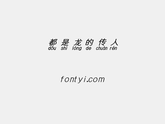 都是龙的传人