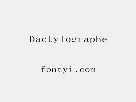 Dactylographe
