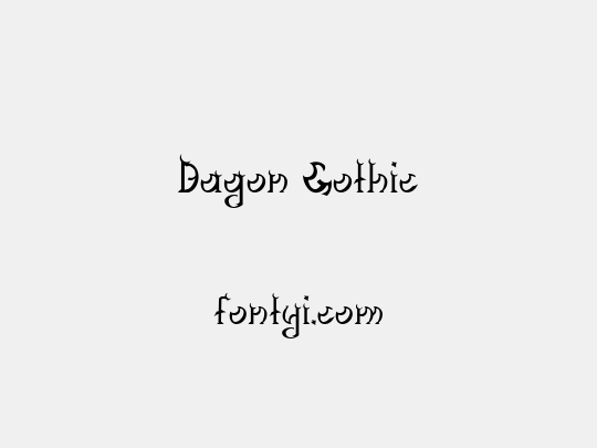Dagon Gothic