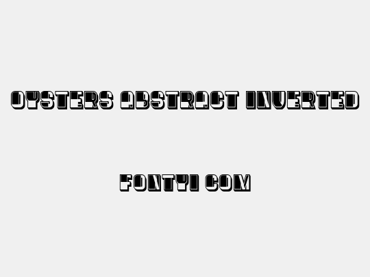 Oysters Abstract Inverted