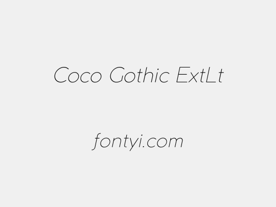 Coco Gothic ExtLt
