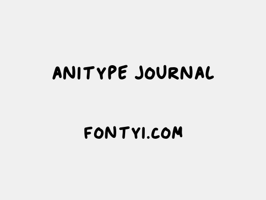 Anitype Journal