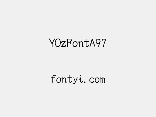 YOzFontA97