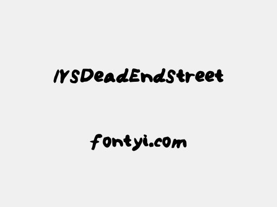 IYSDeadEndStreet