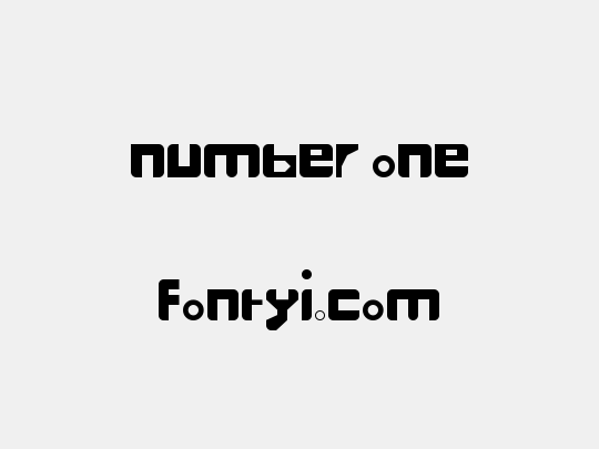 number one