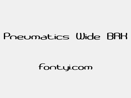 Pneumatics Wide BRK