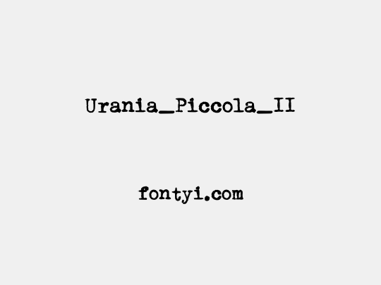 Urania_Piccola_II