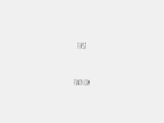First