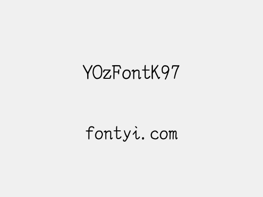 YOzFontK97